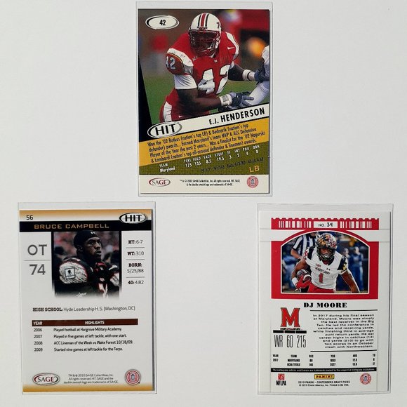 Maryland Terrapins 9 Card Lot [CFBL] [C4_4_1] - Picture 8 of 8